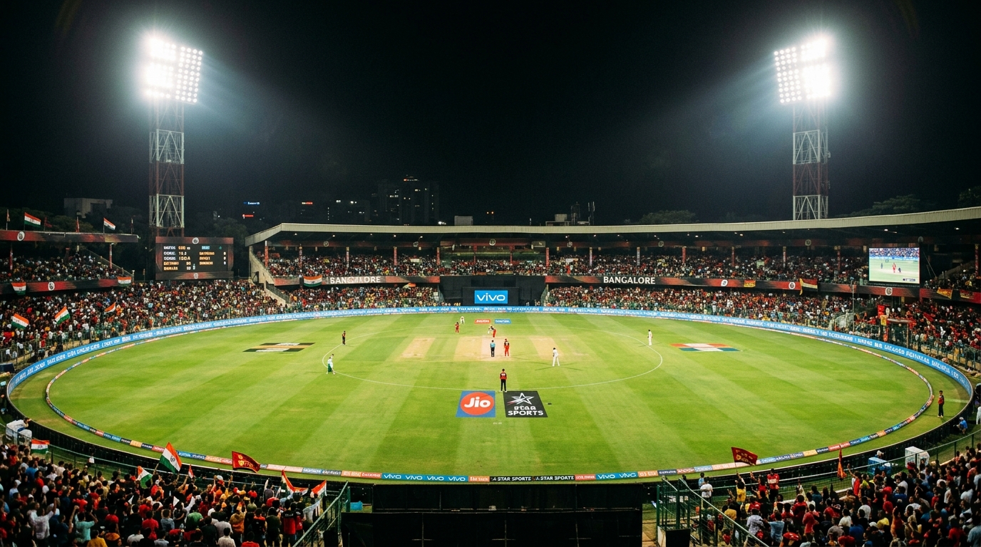 Chinnaswamy Stadium gets ready to host marquee IPL clash